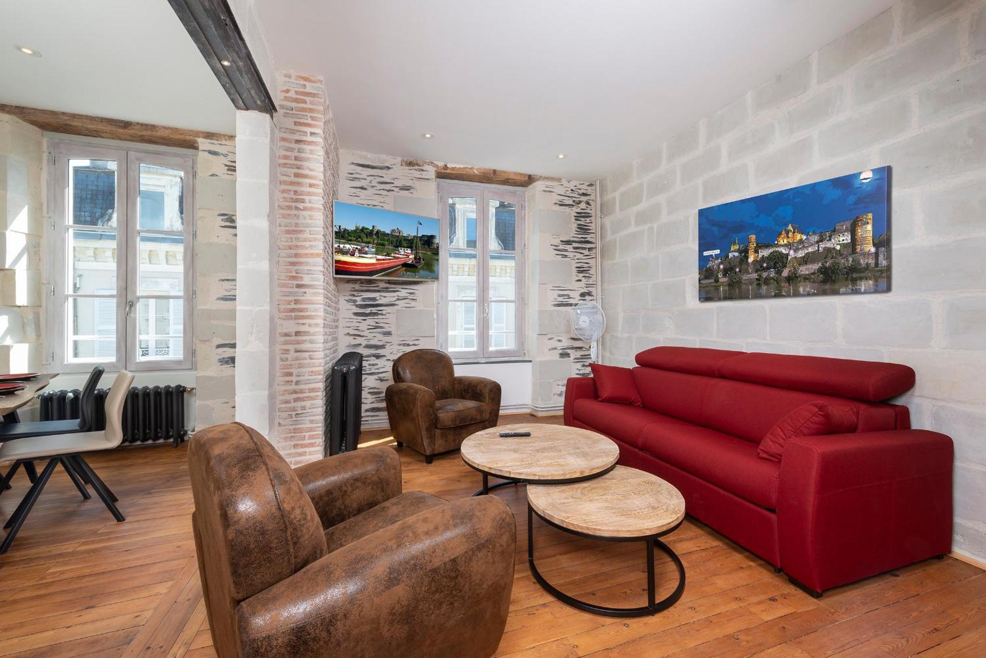 Hyper Centre 16 Rue Valdemaine Apartment Angers Ruang foto