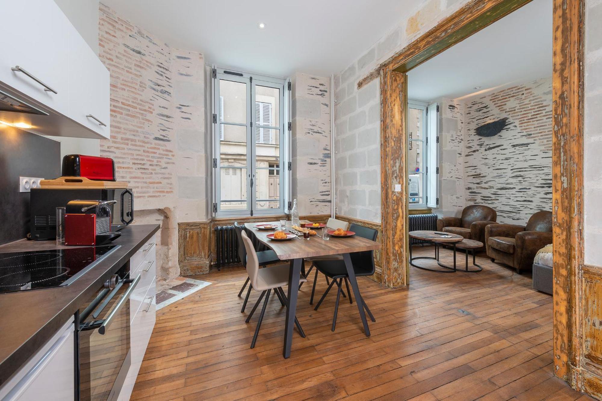 Hyper Centre 16 Rue Valdemaine Apartment Angers Ruang foto